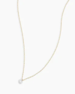 gorjana Floating Diamond Statement Necklace 18k Solid Gold Sale