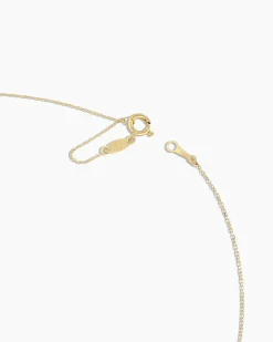 gorjana Floating Diamond Stationary Trio Necklace 18k Solid Gold Online