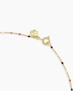 gorjana Flower Capri Necklace 18k Gold Plated Best