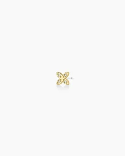 gorjana Flower Single Stud 18k Gold Plated Online