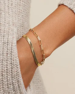 gorjana Go To Bracelet Set 18k Gold Plated Discount