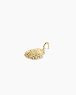 gorjana Gold Scallop Shell Parker Charm 18k Gold Plated Clearance