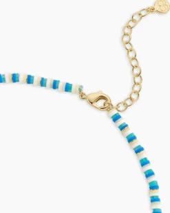 gorjana Harbor Turquoise Necklace 18k Gold Plated Hot