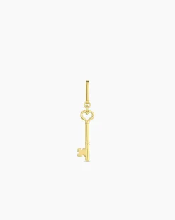 gorjana Heart Key Statement Charm 18k Gold Plated Outlet