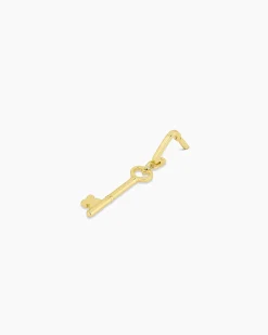 gorjana Heart Key Statement Charm 18k Gold Plated Outlet