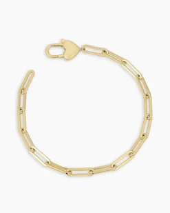 gorjana Heart Padlock Bracelet 18k Gold Plated Fashion