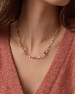 gorjana Heart Padlock Necklace 18k Gold Plated Sale