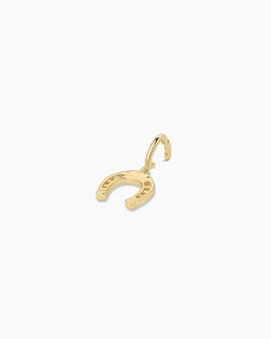 gorjana Horseshoe Parker Charm 18k Gold Plated Clearance
