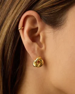 gorjana Infinity Knot Studs 18k Gold Plated Online