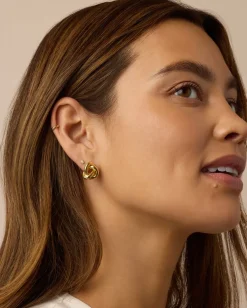 gorjana Infinity Knot Studs 18k Gold Plated Online