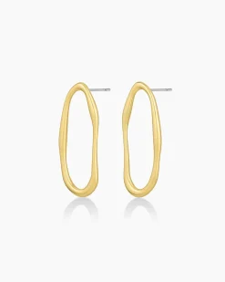 gorjana Jagger Studs 18k Gold Plated Fashion