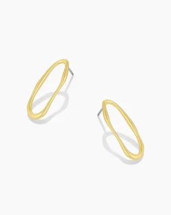 gorjana Jagger Studs 18k Gold Plated Fashion