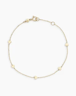gorjana 14k Gold Amour Heart Bracelet 14k Solid Gold Hot