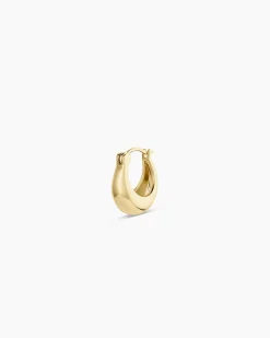 gorjana 14k Gold Banks Single Huggie 14k Solid Gold Fashion
