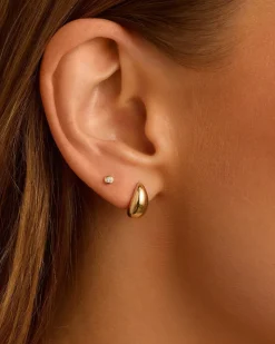 gorjana 14k Gold Banks Single Stud 14k Solid Gold Sale