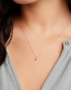 gorjana 14k Gold Birthstone Necklace New