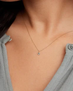 gorjana 14k Gold Birthstone Necklace New