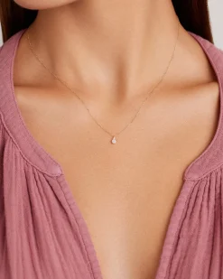 gorjana 14k Gold Birthstone Necklace New