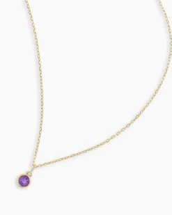 gorjana 14k Gold Birthstone Necklace New