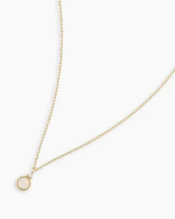 gorjana 14k Gold Birthstone Necklace New