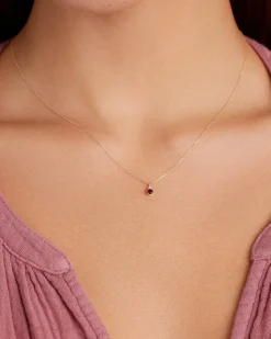 gorjana 14k Gold Birthstone Necklace New