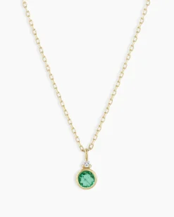 gorjana 14k Gold Birthstone Necklace New