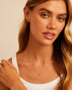gorjana 14k Gold Birthstone Necklace New
