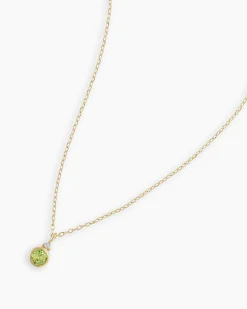 gorjana 14k Gold Birthstone Necklace New