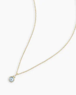 gorjana 14k Gold Birthstone Necklace New