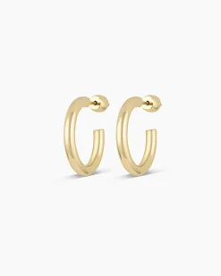 gorjana 14k Gold Carter Hoops 14k Solid Gold Clearance