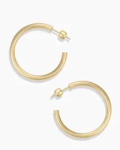 gorjana 14k Gold Carter Hoops 14k Solid Gold Clearance