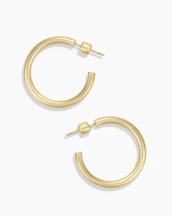 gorjana 14k Gold Carter Hoops 14k Solid Gold Clearance