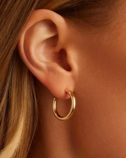 gorjana 14k Gold Carter Single Hoop 14k Solid Gold Fashion