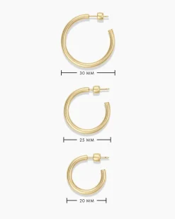 gorjana 14k Gold Carter Single Hoop 14k Solid Gold Fashion