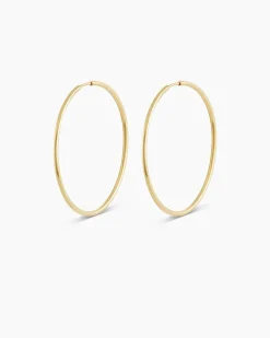 gorjana 14k Gold Classic Hoops 14k Solid Gold Hot