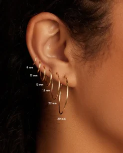 gorjana 14k Gold Classic Hoops 14k Solid Gold Hot