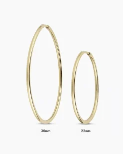 gorjana 14k Gold Classic Hoops 14k Solid Gold Hot