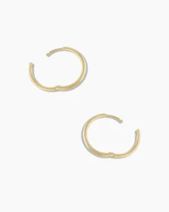 gorjana 14k Gold Classic Huggies 14k Solid Gold Best