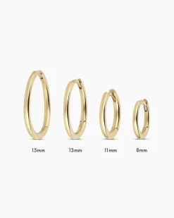 gorjana 14k Gold Classic Single Huggie 14k Solid Gold New