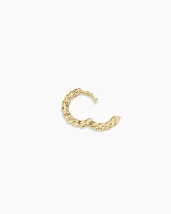 gorjana 14k Gold Crew Helium Single Huggie 14k Solid Gold Sale