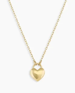gorjana 14k Gold Heart Padlock Necklace 14k Solid Gold Sale