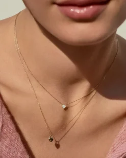 gorjana 14k Gold Heart Padlock Necklace 14k Solid Gold Sale