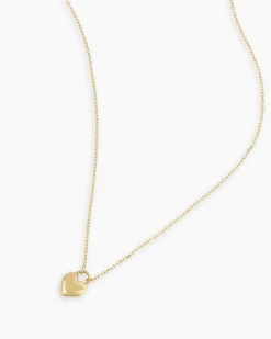 gorjana 14k Gold Heart Padlock Necklace 14k Solid Gold Sale