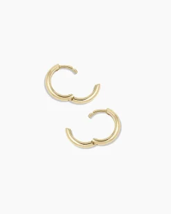 gorjana 14k Gold Lou Helium Huggies 14k Solid Gold Outlet