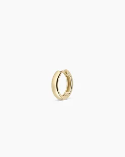 gorjana 14k Gold Lou Helium Single Huggie 14k Solid Gold New