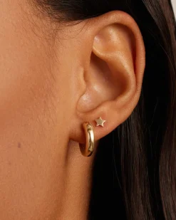 gorjana 14k Gold Lou Single Huggie 14k Solid Gold Hot