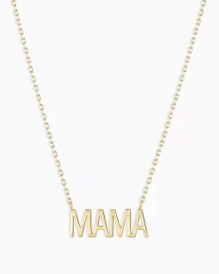 gorjana 14k Gold Mama Necklace 14k Solid Gold New