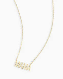 gorjana 14k Gold Mama Necklace 14k Solid Gold New