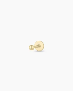 gorjana 14k Gold Newport Flat Back Single Stud 14k Solid Gold Fashion