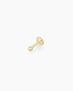 gorjana 14k Gold Newport Flat Back Single Stud 14k Solid Gold Fashion